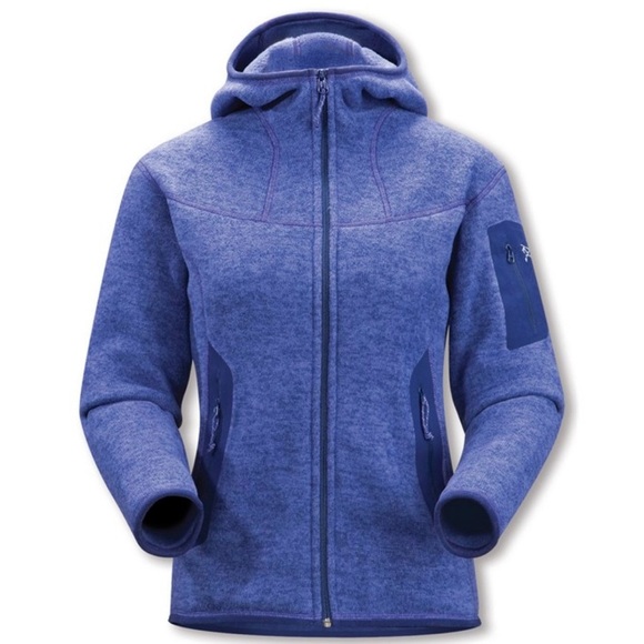 Arc'teryx sz XS Covert Hoodie fleece polar tech Deep Blue Ski Jacket - Picture 13 of 13